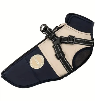 Зимняя куртка для собак V.PET.B.R. Luxury Dog Jacket C519 Black&Cream, S