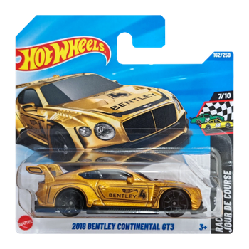 Машинка Базова Hot Wheels 2018 Bentley Continental GT3 Race Day 1:64 JBC18 Gold