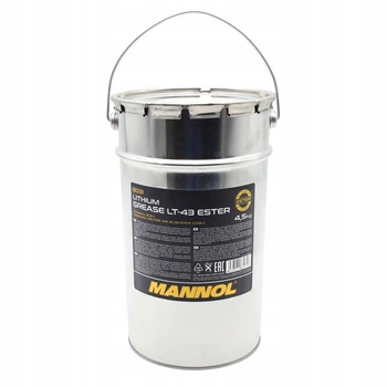 Масло ступичное MANNOL LT-43 Ester Lithium Grease 8031 4.5 кг, высокотемпературная литиевая смазка для подшипников.
