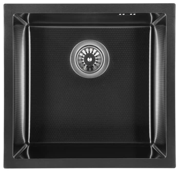 Кухонна мийка GRANADO Under Top Steel S201 450x430 мм Black Honeycomb