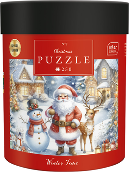Пазли Interdruk Christmas Santa Express тришарові в картонній тубі 250 деталей (376251)
