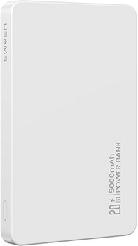 Powerbank Usams US-CD231 5000mAh 20W White (6958444992259)
