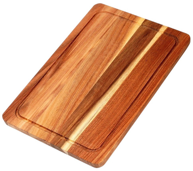 Дошка для нарізання та сервірування Excellent Houseware дерев’яна Коричнева 37 x 25 см (8720573837545)