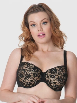 Бюстгальтер с косточками Curvy Kate Vixen SG3201 60F Черный (5052574424497)