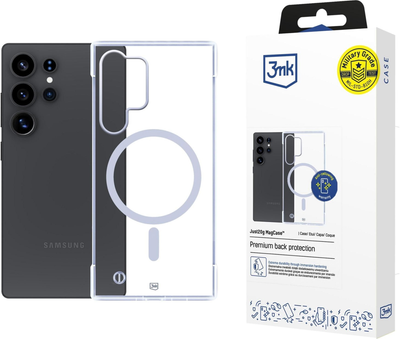 Etui 3MK Just20g MagCase do Samsung Galaxy S25 Ultra Transparent (5903108629041)