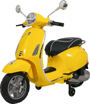 Електричний скутер для дітей Vespa Roma Жовтий (5903864984668)