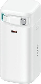УМБ Usams US-CD217 XMF Lightning Retractable 18000 mAh PD 45W White (6958444907642)