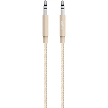 Кабель Belkin Mixit Jack 3.5mm - Jack 3.5mm 1.2m Gold (AV10164BT04-GLD)