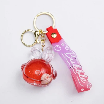 Детский брелок Bubble 5×5.5 (см) для ключей, на сумку и рюкзак Красный