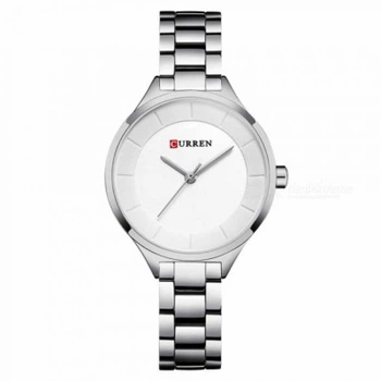 Годинники наручні жіночі Curren 9015 Silver White (18679)