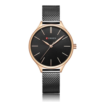 Годинники наручні жіночі Curren 9024 Black (18680)
