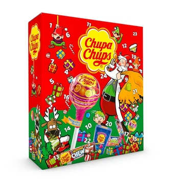 Адвент календар Чупа Чупс Chupa Chups Adwentskalender XXL 2025 з льодяниками та жуйками 614 г