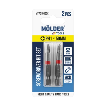 Набор бит Molder PH1x50 мм с цветной маркировкой 2 шт (MT7015002C)