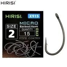 Гачки рибальські коропові Hirisi Micro №4 X915 15шт