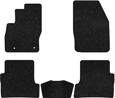 Ворсовые коврики EVAtech Premium в салон авто для Ford Focus (C307) 5-doors MT 2005-2010 2 поколение Htb EU черный кант (FD32209CG5TL2VPB)
