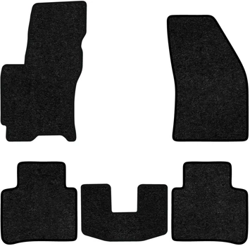 Ворсовые коврики EVAtech Standard в салон авто для Ford Mondeo (BWY) 2000-2007 3 поколение Liftback EU черный кант (FD11943CG5VEB)