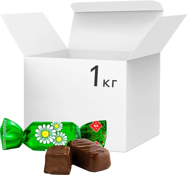 Упаковка конфет Житомирські Ласощі Глазированные Белая ромашка 1 кг (4820195090145)