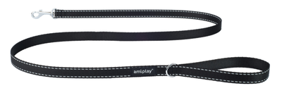 Повідець Amiplay Reflective XL 150 см Чорний (5907563215450)