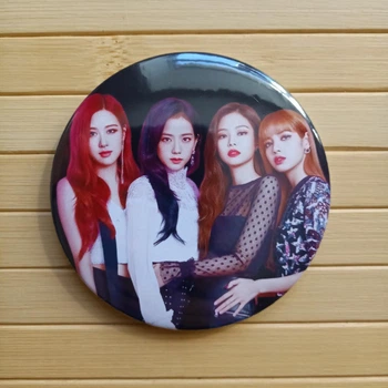 Значок металлический на булавке Блэк Пинк Black Pink 7.5 см (арт 8) 7007 (7007)