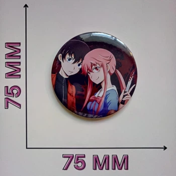 Значок Дневник будущего Mirai Nikki 7,5 см (17236)