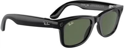 Cмарт-очки Ray-Ban Meta Wayfarer Shiny Black Frame Green Lenses (RW4006 601/71 50-22) [101567]
