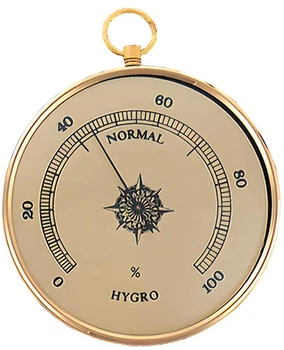 Гигрометр Moller 301303 Gold для помещения пластиковый 0-100% RH калибровка точность +/-5%