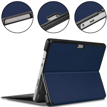 Чехол - книжка Custer Flip Cover для Microsoft Surface Go 4 / Go 3 / Go 2 / Go Dark-blue