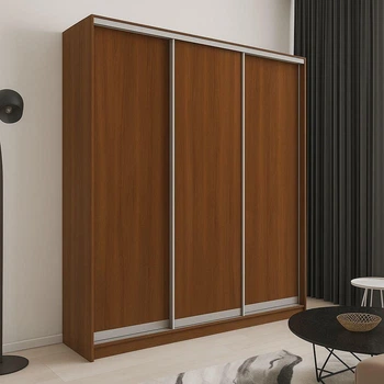 Шафа купе Mebel Star трьохдверна 240*240*60 Горіх Екко