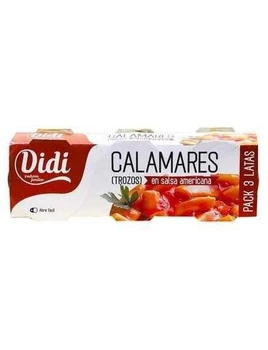 Кальмары Didi Calmares en salsa americana 3*78 г