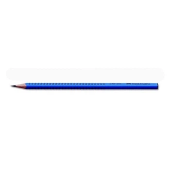 Олівець чорнографітний Faber-Castell Grip 2001 B, корпус синій