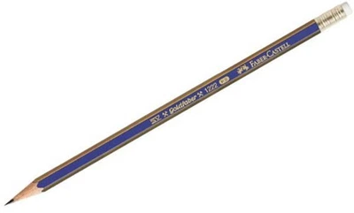 Олівець чорнографітний Faber-Castell Gold В, з гумкою