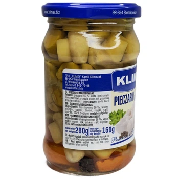 Гриби мариновані Klimex, 280 г