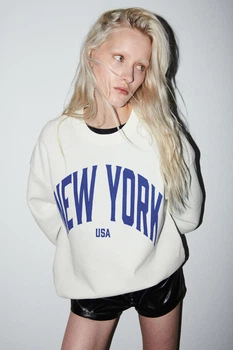 Жіночий світшот H&M 722840-4 L(175/104) кремовий (2000005078064)