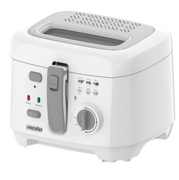 Фритюрниця Mesko MS 4908 G, 2,5 л, 1800 Вт, з терморегулятором, знімною чашею для олії, фільтром у кришці, захист від перегріву, Польща