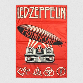 Прапор Led Zeppelin - Mothership червоний 00-00015383