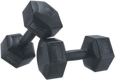 Набір гантелей Spokey Monster 2 x 6 кг (5905339436238)