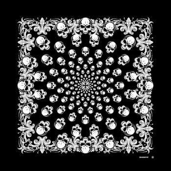 Бандана Коловорот Черепа чорна 1609070130