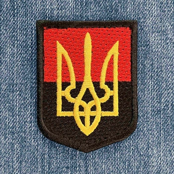 Нашивка Тризуб Прапор вишита на липучці 00-00013572