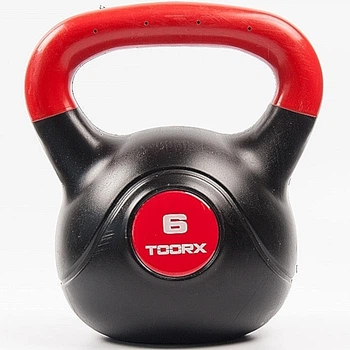 Гиря виниловая Toorx PVC 6 кг Black/Orange (KRP-6) 5001782