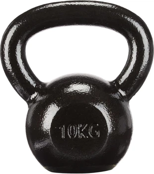Гиря чугунная Toorx 10 кг с резиновой подставкой Black (KGV-10) 4991653