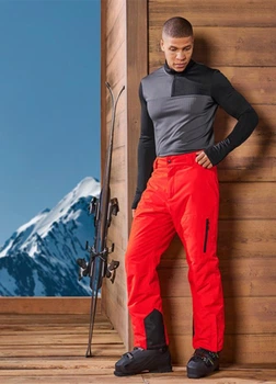 Лыжные термо штаны мужские зимние thermolite Crivit Sports M (48) оранжевый (12617)