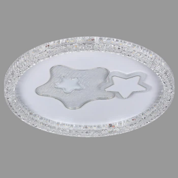 Потолочная led люстра 70W 48см со звездами (87-5154B WH)