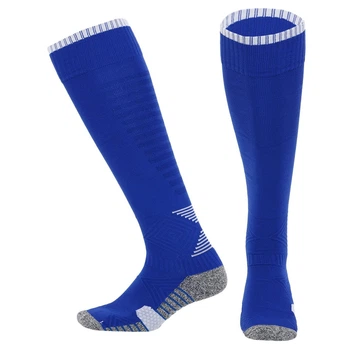 Гетры футбольные мужские двухцветные SP-Sport Action 661 размер 39-44 Blue-Grey