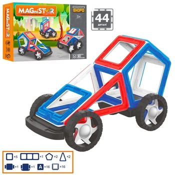 Магнитный конструктор Limo Toy KB 1009 44 детали