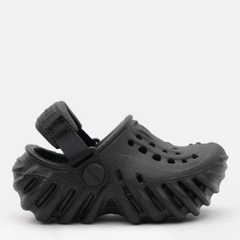 Дитячі крокси-сабо для хлопчика Crocs Echo Clog T 208191-001 20-21 (C5) Чорні (196265306718)