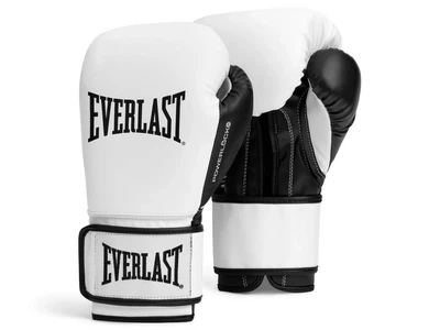 Тренувальні рукавички EVERLAST Powerlock OG Boxing Gloves 12 унцій білий/чорний (5923)