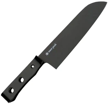 Нож Snow Peak CS-190BK кухонный. Форма: Сантоку – купить онлайн на