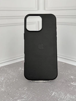 Чохол протиударний шкіряний OEM Leather Case with MagSafe для iPhone 16 Pro Max Black