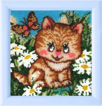 Схема для вишивки бісером Butterfly 933 "Кошеня" 13x14 см