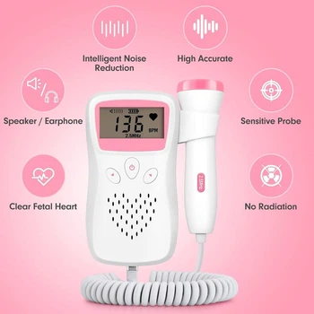 Baby Monitor Fetal Doppler – Домашний портативный датчик сердцебиения плода, Монитор беременности